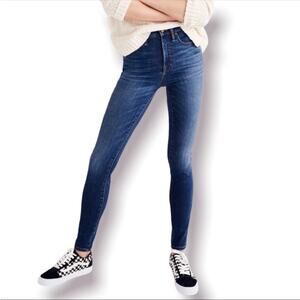 Madewell 10” High Rise Skinny Blue Jean 26 petite G9602 Denim distressed 2020